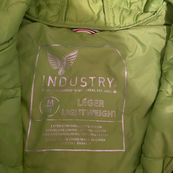 Men's Industry Leger Lightweight Insulated Blue Jacket-Size Medium - Picture 9 of 9